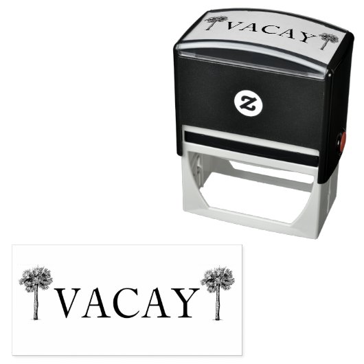 Vacay Self Inking Rubber Stamp Zelfinktende Stempel (In situ)