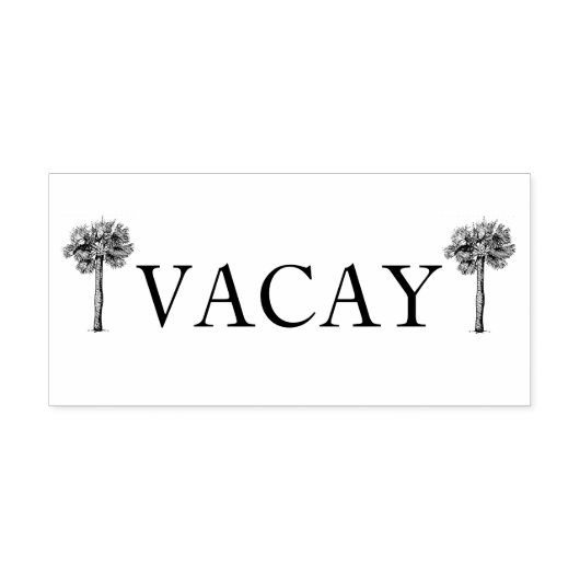 Vacay Self Inking Rubber Stamp Zelfinktende Stempel (Design)