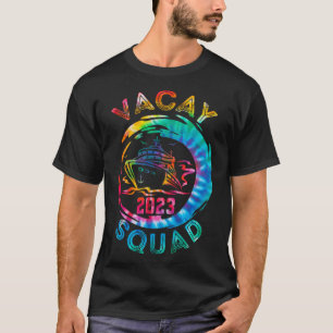 Vacay Squad 2023 Cruise Squad Vakantie Familie Mat T-shirt