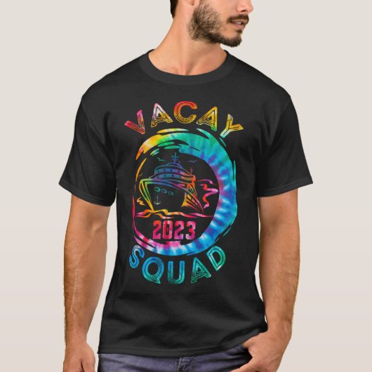 Vacay Squad 2023 Cruise Squad Vakantie Familie Mat T-shirt (Voorkant)
