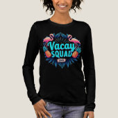 Vacay Squad 2025 – Tropical Girls’ Trip Tee Tri-Blend Shirt (Voorkant)