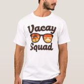Vacay Squad Beach Retro Sunbril Vacking Summer T-shirt (Voorkant)