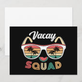 Vacay Squad Funny Beach Zomervakantie Kaart (Voorkant / Achterkant)