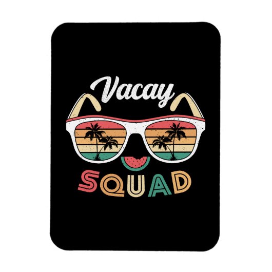 Vacay Squad Funny Beach Zomervakantie Magneet (Verticaal)