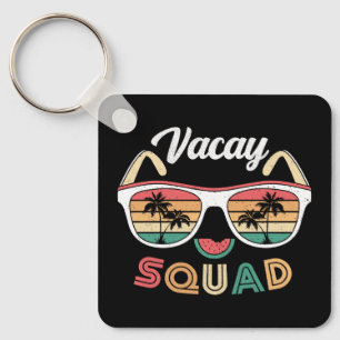 Vacay Squad Funny Beach Zomervakantie Sleutelhanger