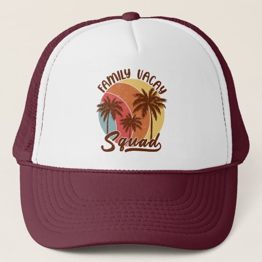 Vacay Squad  zomervakantie Trucker Pet (Voorkant)