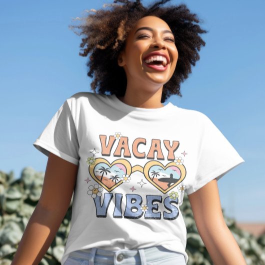 Vacay Vibes, Strand shirten, Zomervakantie T-shirt