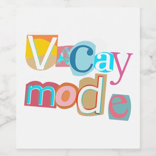 Vacay Wijn Etiket (Enkel label)