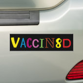 VACCIN8D (Neon Multicolor/Black)-Bumpersticker Bumpersticker (Op auto)