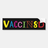 VACCIN8D (Neon Multicolor/Black)-Bumpersticker Bumpersticker (Voorkant)