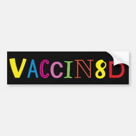 VACCIN8D (Neon Multicolor/Black)-Bumpersticker Bumpersticker