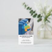 Vaccin | Geneeskunde Gezondheidszorg Logo Visitekaartje (Staand voorkant)