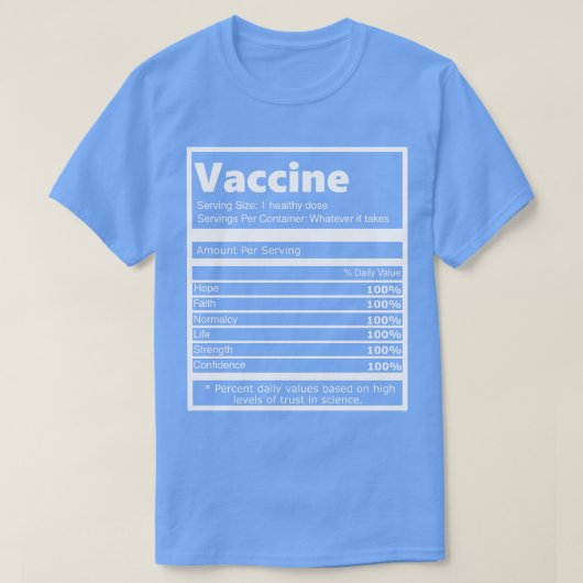 Vaccin Ingrediënten T-shirt (Design voorkant)