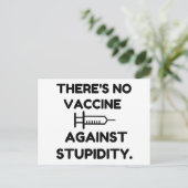 Vaccin tegen stollingsgraad briefkaart (Staand voorkant)