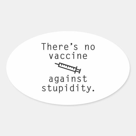 Vaccin tegen stollingsgraad ovale sticker (Voorkant)