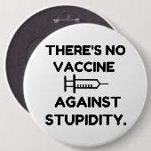 Vaccin tegen stollingsgraad ronde button 6,0 cm (Voorkant /achterkant)