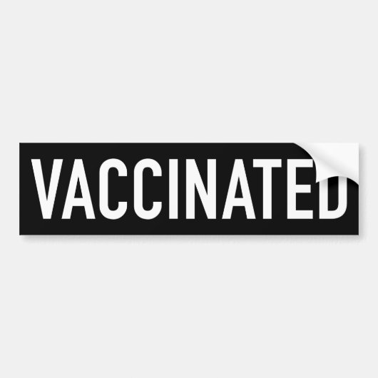 VACCINAAT BUMPERSTICKER (Voorkant)