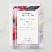 Vaccinaat laat Quarantine Behind Wedding Rozen Save The Date (Voorkant)