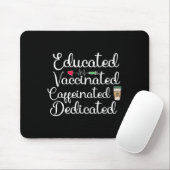 Vaccinated Funny Humor Graphic Joke Quote Nurse Co Muismat (Met muis)