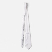 Vaccinated - text, coronavirus en vaccin stropdas (Achterkant)