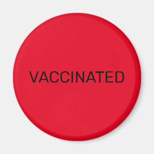 VACCINATED VOLLEDIG ONTWERP MAGNEET
