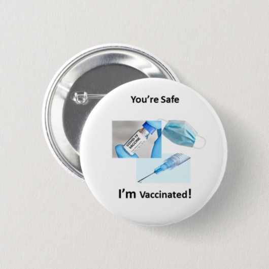 Vaccinatie Button (Voorkant /achterkant)