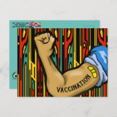 VACCINATIE EN COVID door Slipperywindow Briefkaart (Voorkant / Achterkant)