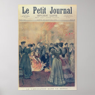 Vaccinatie op een avond poster