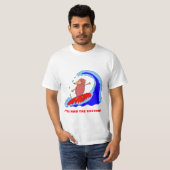 Vaccinatie Surfing Hedgehog T-shirt (Voorkant volledig)
