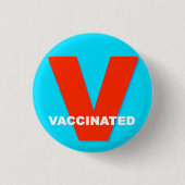 Vaccinatie Vaxxed-Button Ronde Button 3,2 Cm (Voorkant)