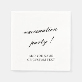Vaccinatie Viering Minimalistisch Ontwerp Servet