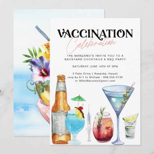 Vaccinatiecelebratie | We zijn gevaccineerd  Kaart (Voorkant / Achterkant)