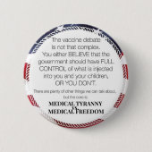 Vaccinatiedebat Ronde Button 5,7 Cm (Voorkant)