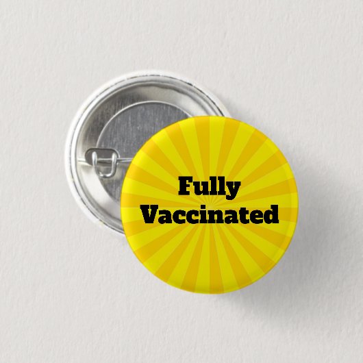 Vaccinatieontwerp-Button Ronde Button 3,2 Cm (Voorkant /achterkant)