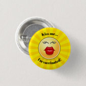 Vaccinatieontwerp-Button Ronde Button 3,2 Cm (Voorkant /achterkant)