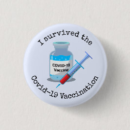 Vaccinatieontwerp-Button Ronde Button 3,2 Cm