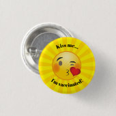 Vaccinatieontwerp-Button Ronde Button 3,2 Cm (Voorkant /achterkant)