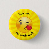 Vaccinatieontwerp-Button Ronde Button 3,2 Cm (Voorkant)