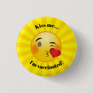 Vaccinatieontwerp-Button Ronde Button 3,2 Cm