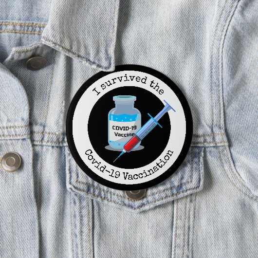 Vaccinatieontwerp-Button Ronde Button 4,0 Cm (In situ)