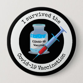 Vaccinatieontwerp-Button Ronde Button 4,0 Cm