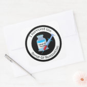 Vaccinatieontwerp-Sticker Vierkante Sticker (Envelop)