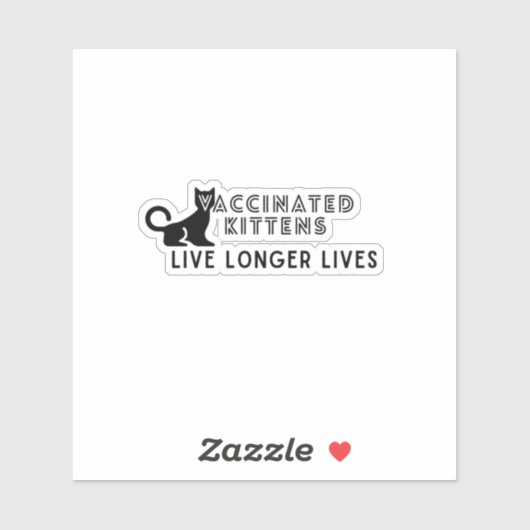 Vaccinatieverklaring Vinyl Sticker (Vel)