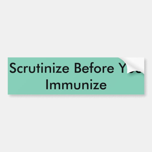 Vaccine Bumpersticker (Voorkant)