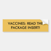 Vaccine Bumpersticker (Voorkant)
