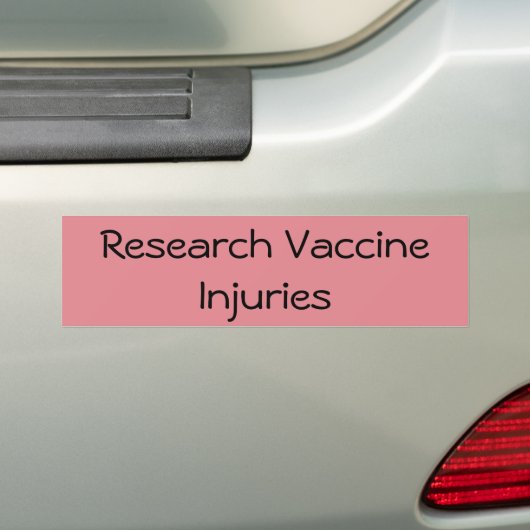 Vaccine Letsels Bumpersticker (Op auto)