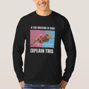 Vaccine Meme Weird Ironic Dumb Progressive Joke Hu T-shirt