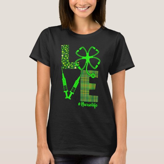 Vaccine Nurse St Patrick S Love T-shirt (Voorkant)