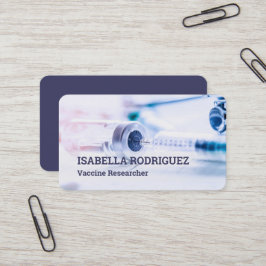 Vaccine Researcher Visitekaartje
