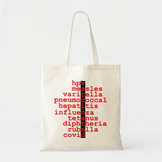 Vaccineer COVID canvas tas #2 (Voorkant)